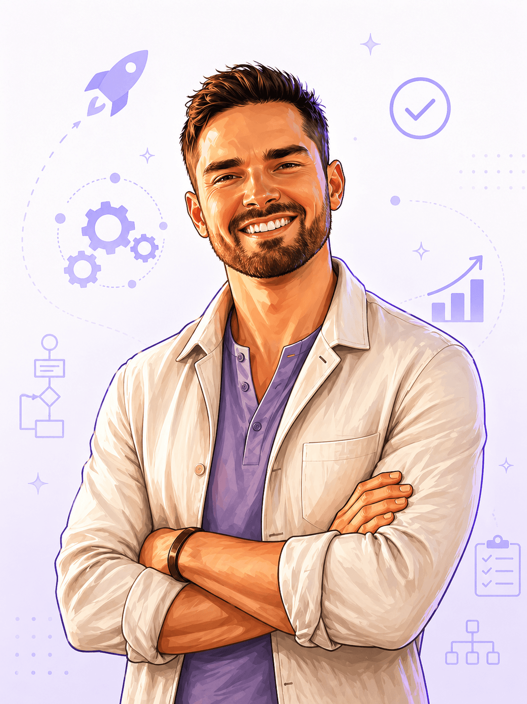 Joe, Systems, illustrated portrait