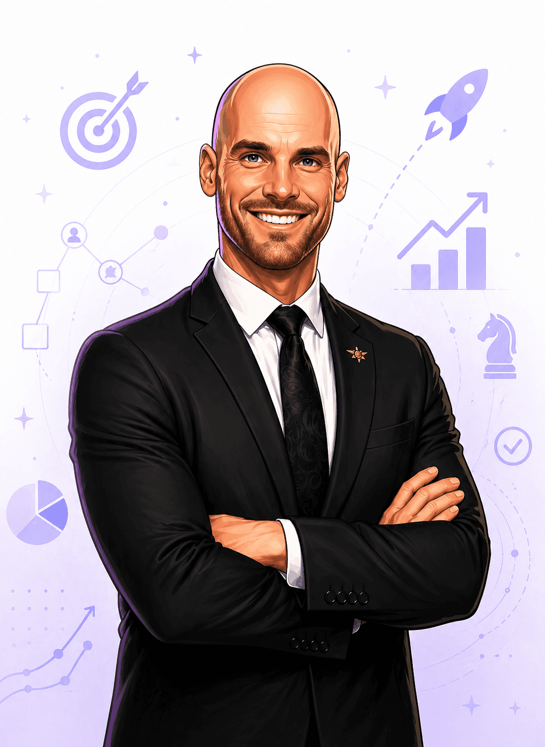 Larry, AI Strategy, illustrated portrait