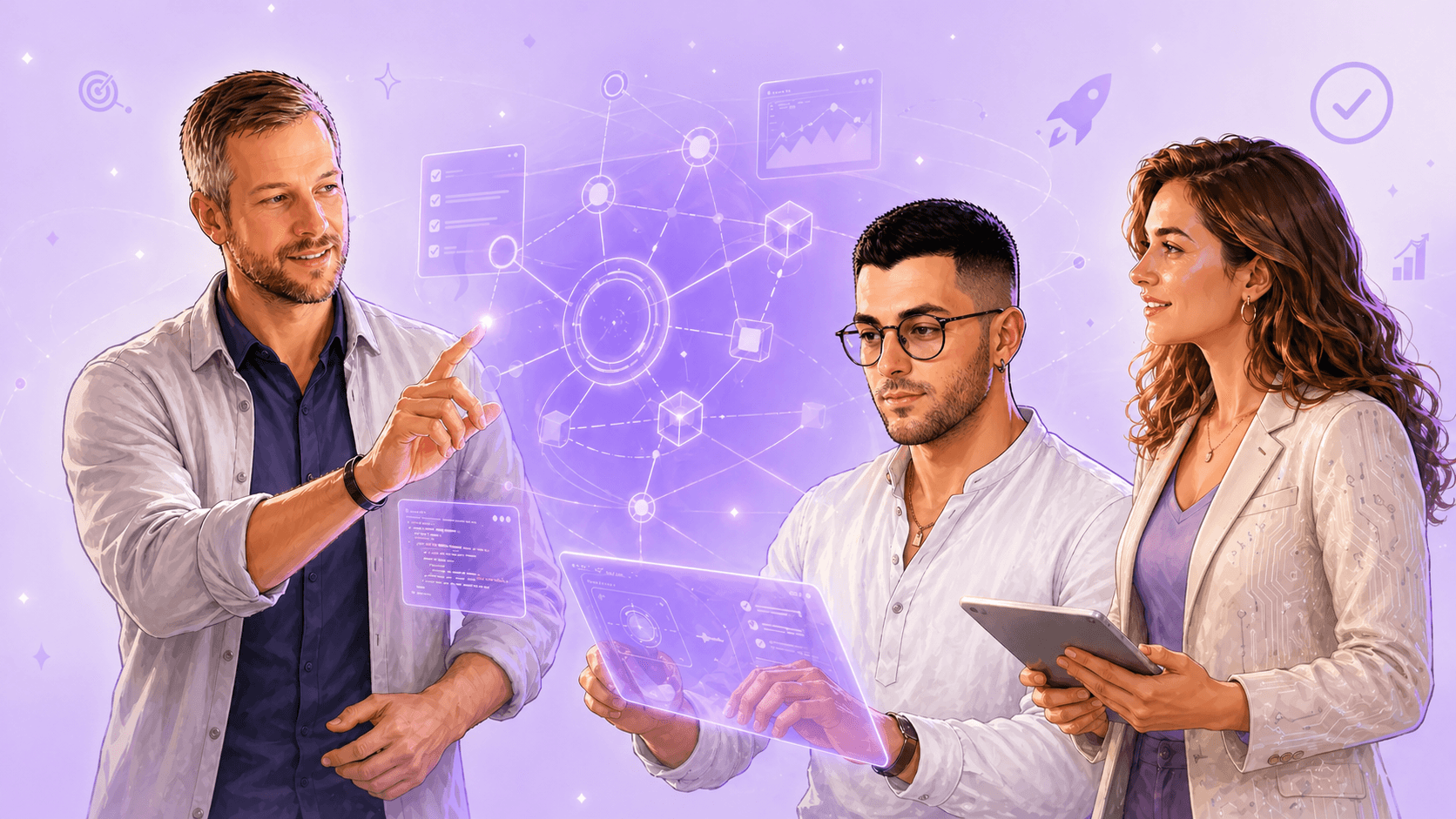 The GrowthAF team collaborating across strategy, design, and engineering